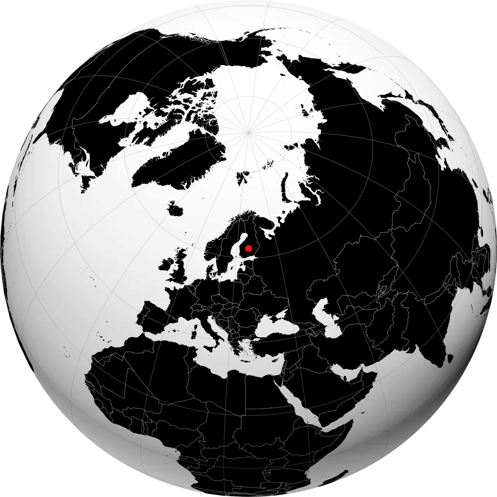 Jyväskylä trên quả địa cầu