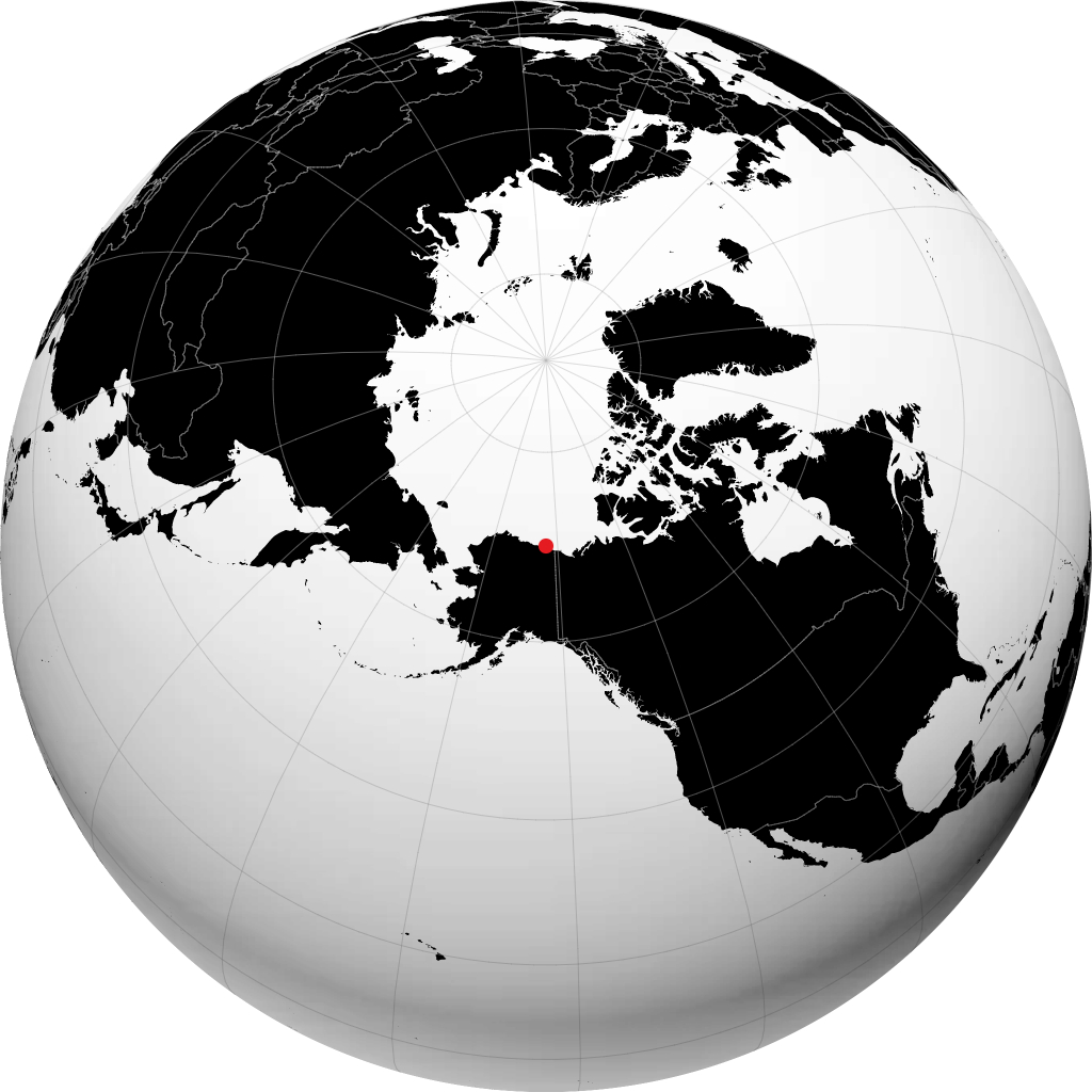 Kaktovik trên quả địa cầu