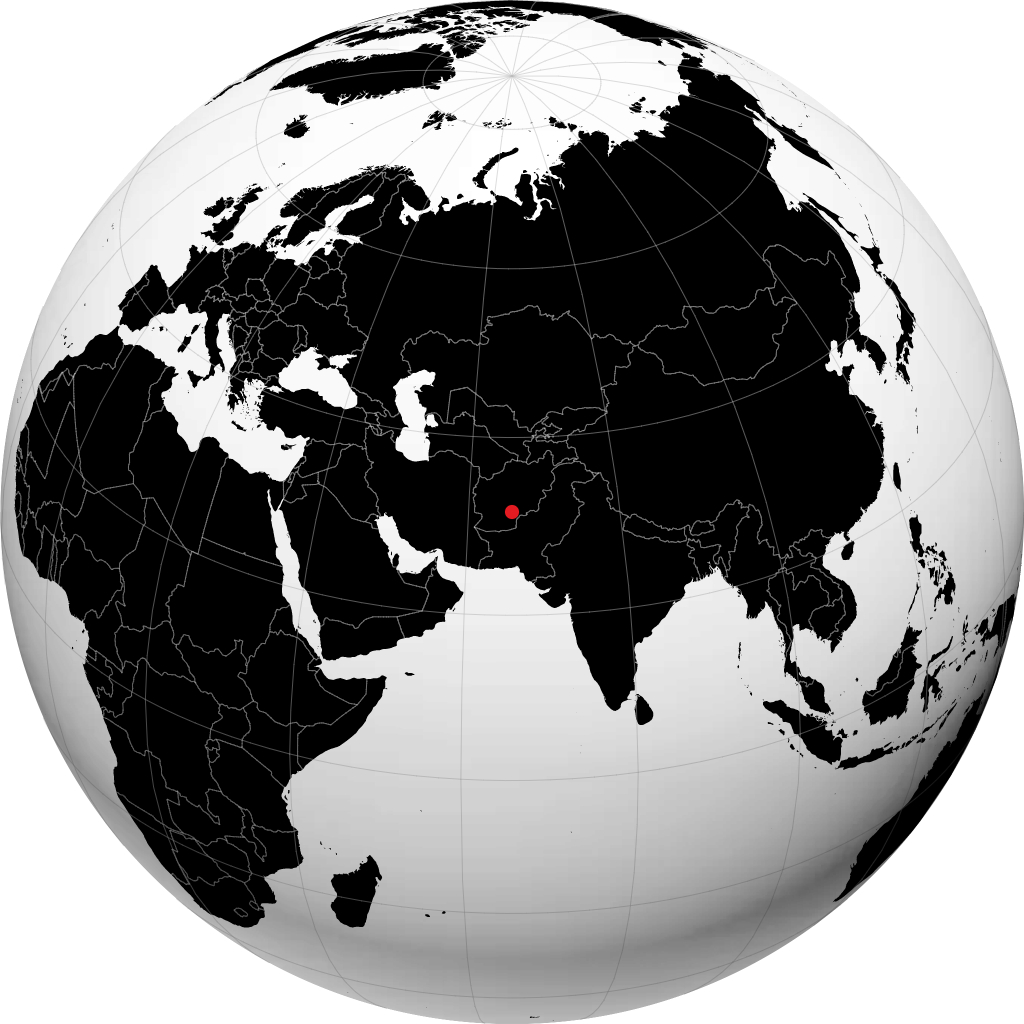 Kandahar trên quả địa cầu