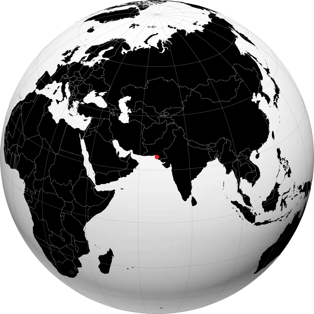 Karachi trên quả địa cầu