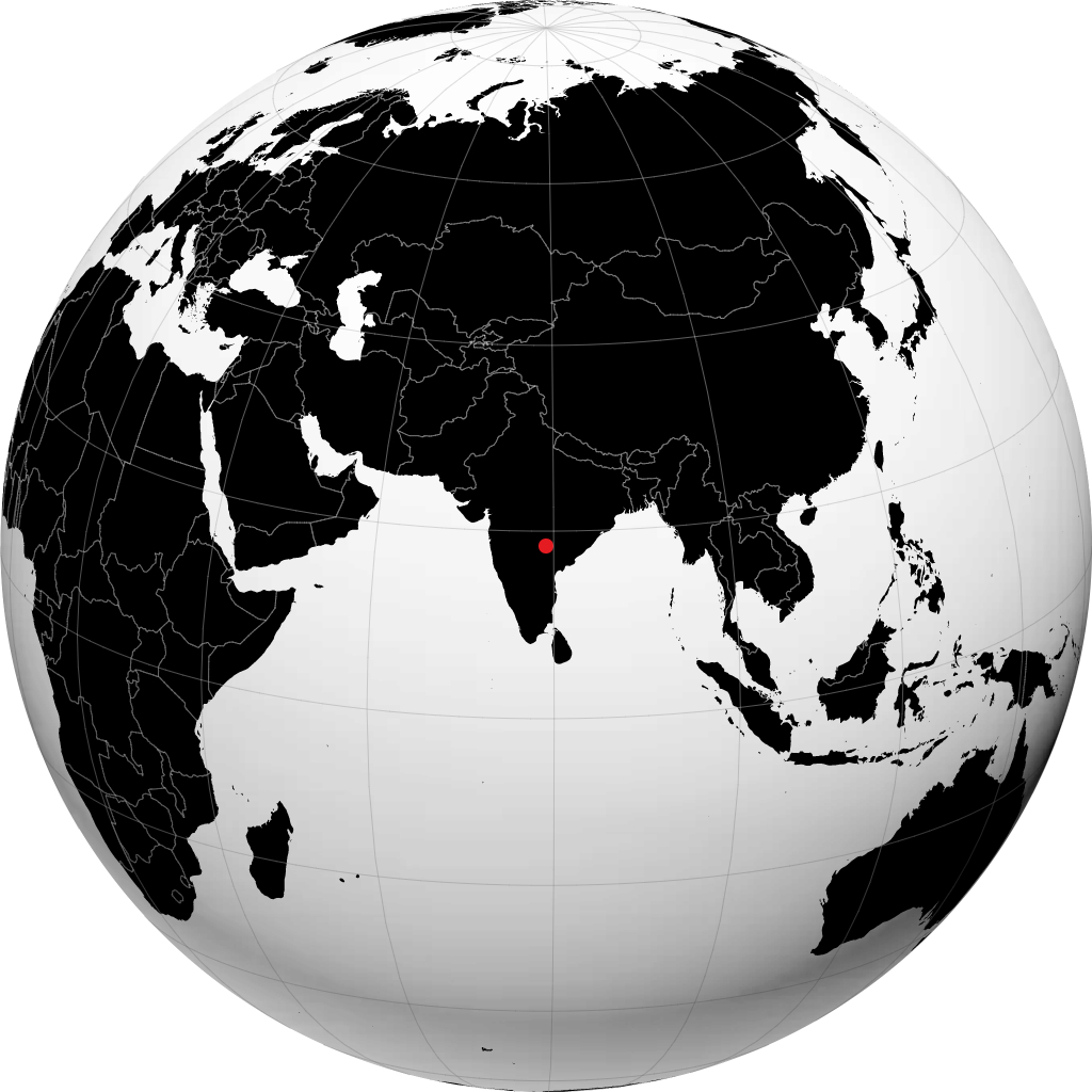 Karimnagar trên quả địa cầu