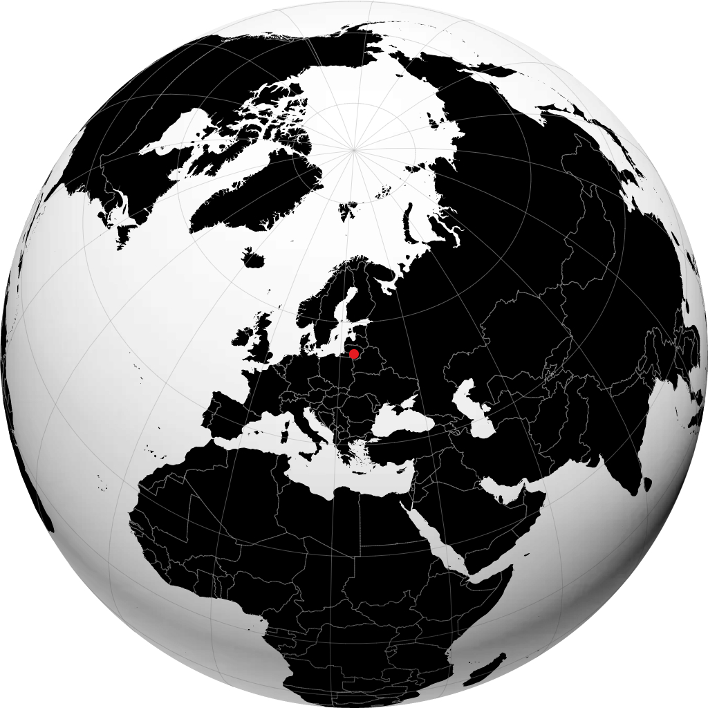 Kaunas trên quả địa cầu