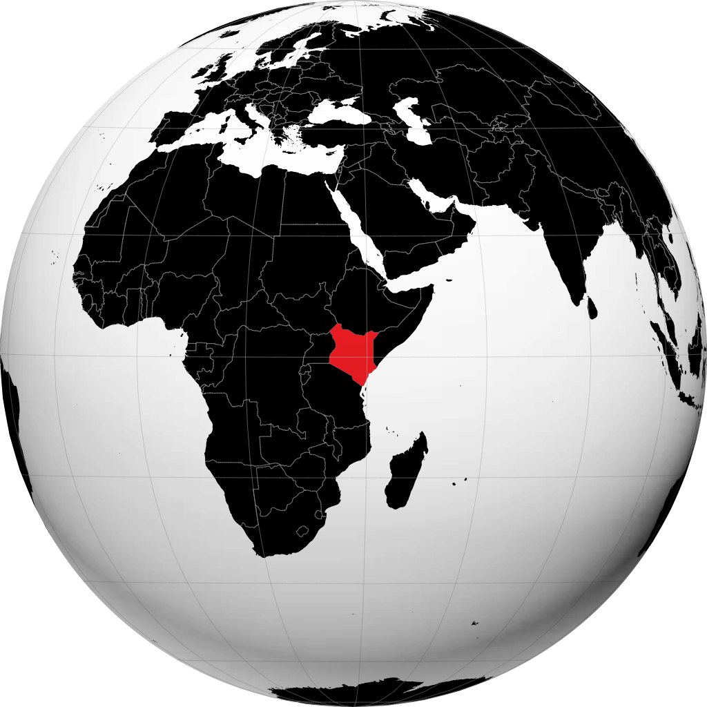 Kenya trên quả địa cầu