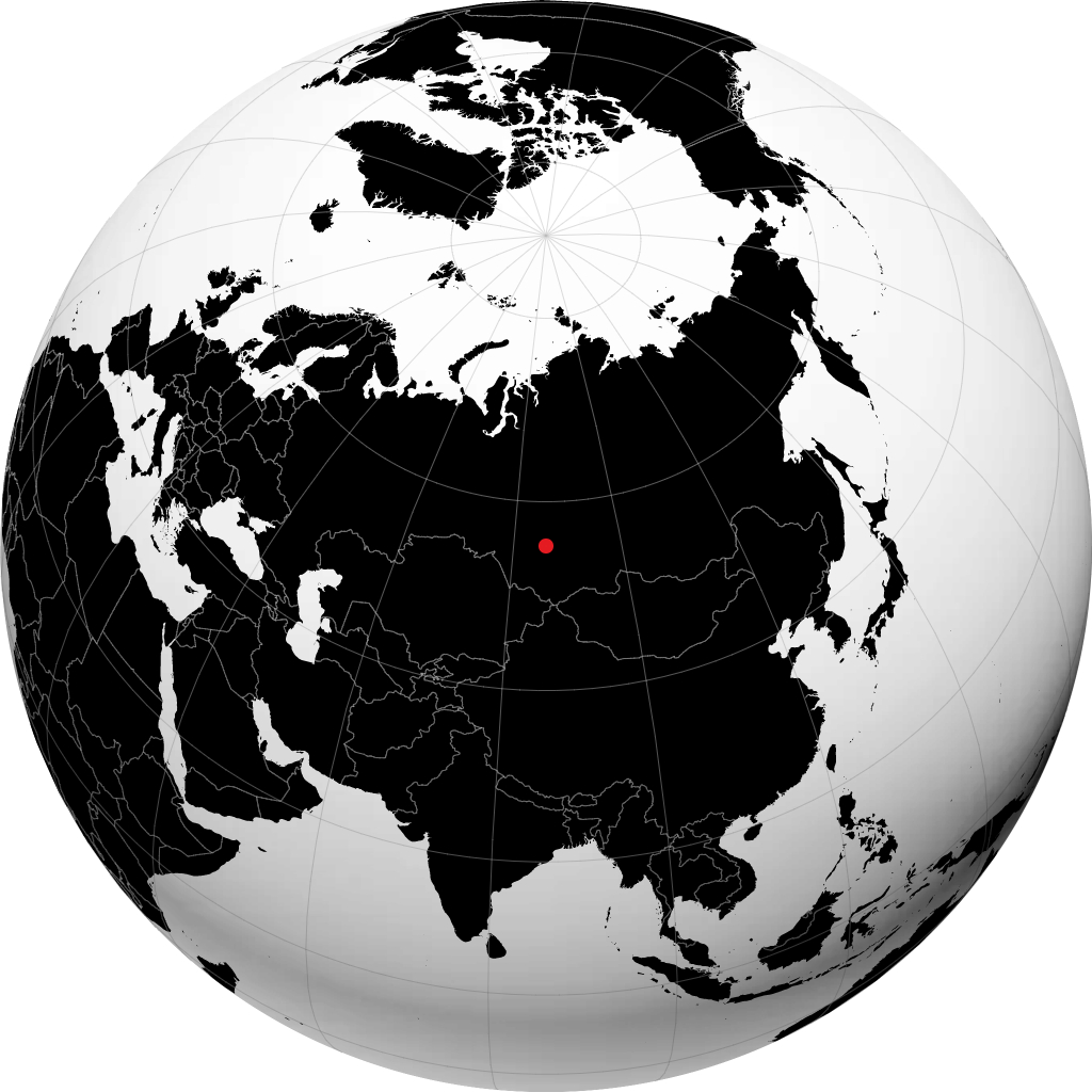 Kemerovo trên quả địa cầu