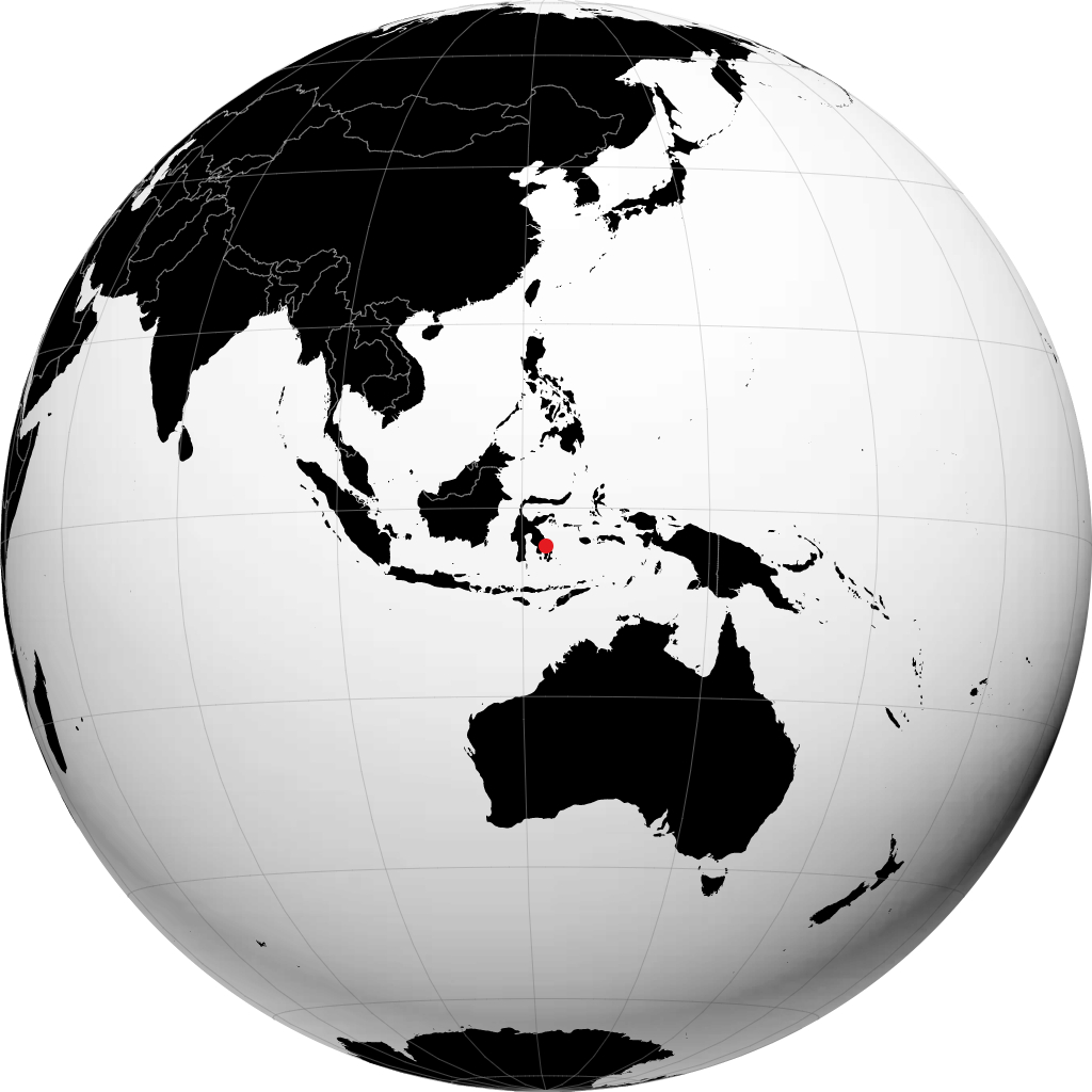 Kendari trên quả địa cầu