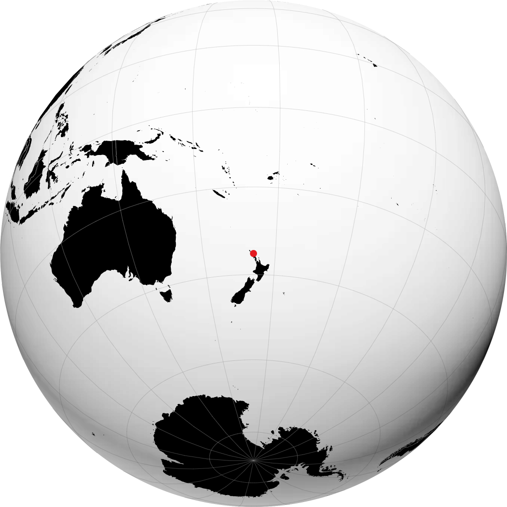 Kerikeri trên quả địa cầu