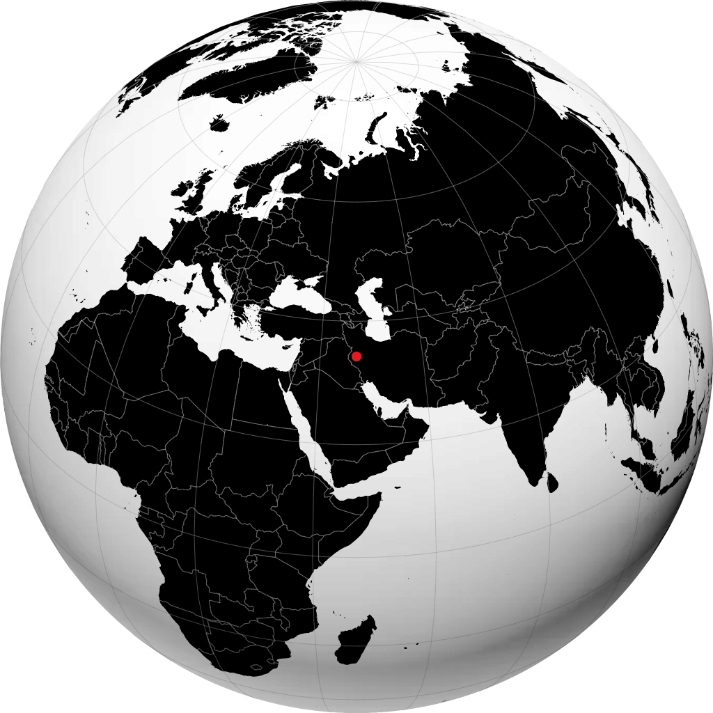 Kermanshah trên quả địa cầu
