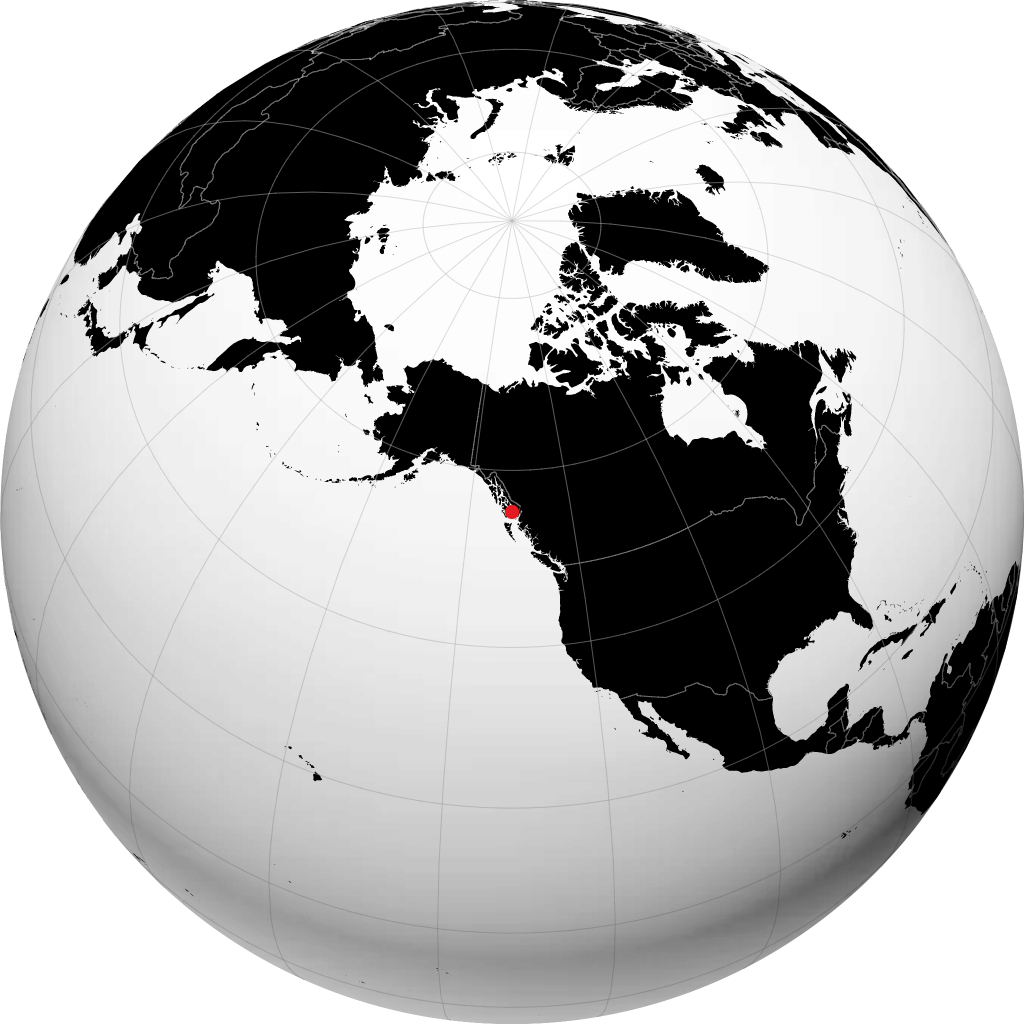 Ketchikan trên quả địa cầu