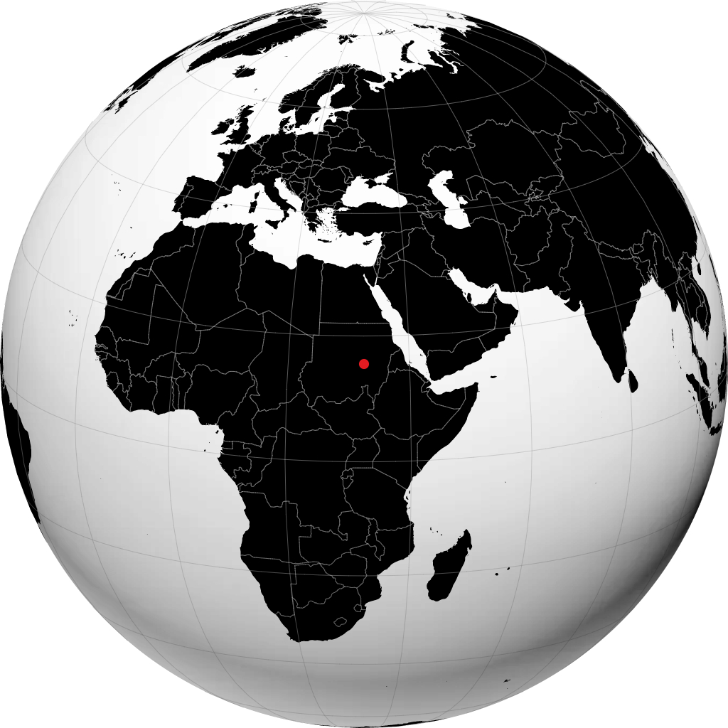 Khartoum trên quả địa cầu