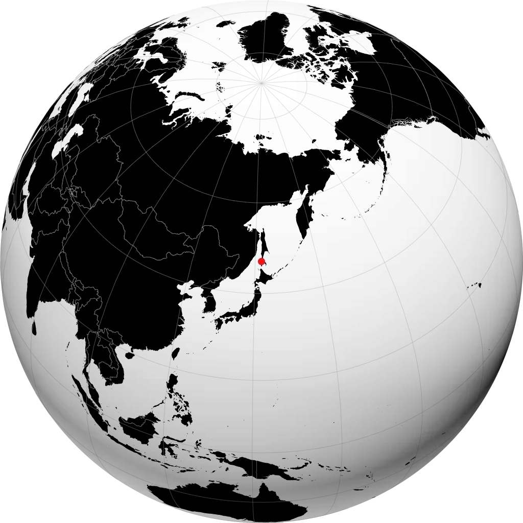 Kholmsk trên quả địa cầu