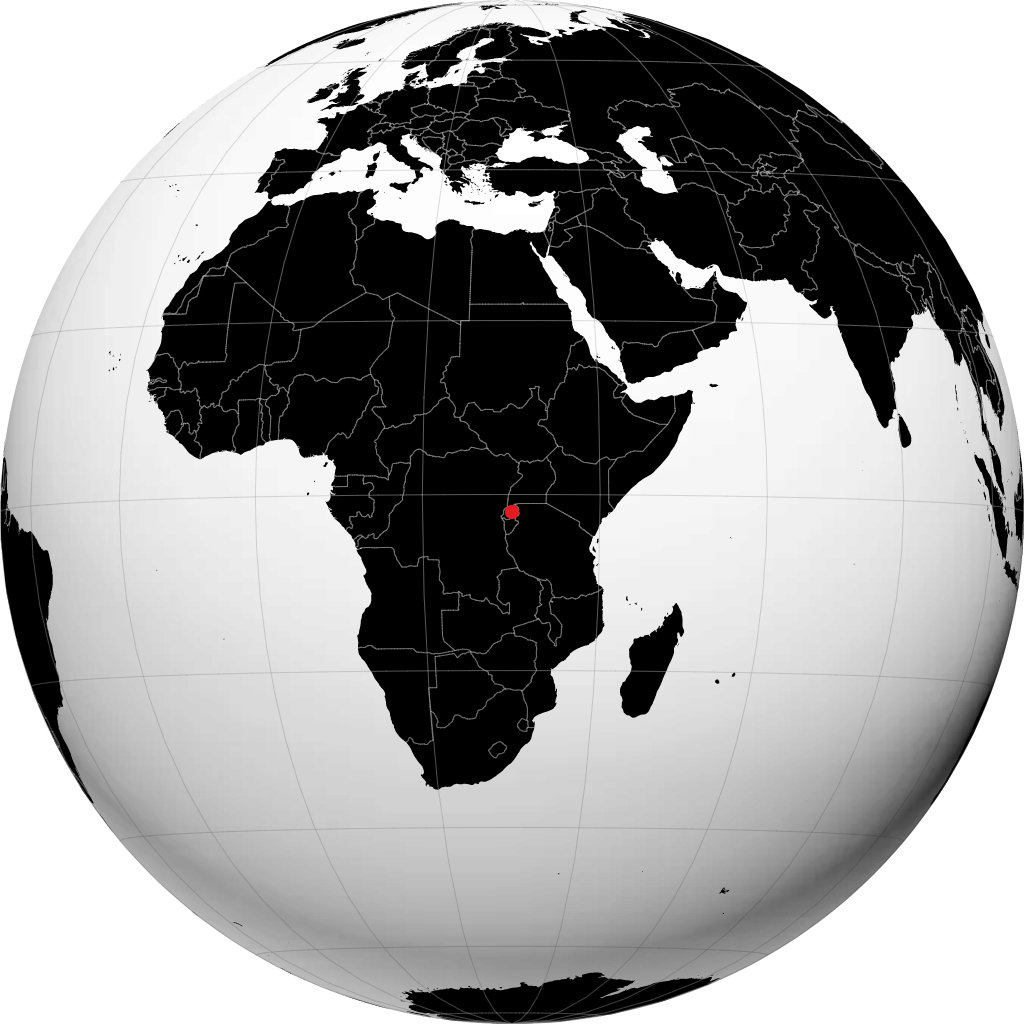 Kigali trên quả địa cầu