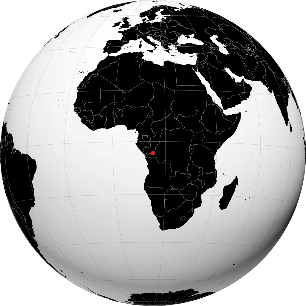Kinshasa trên quả địa cầu