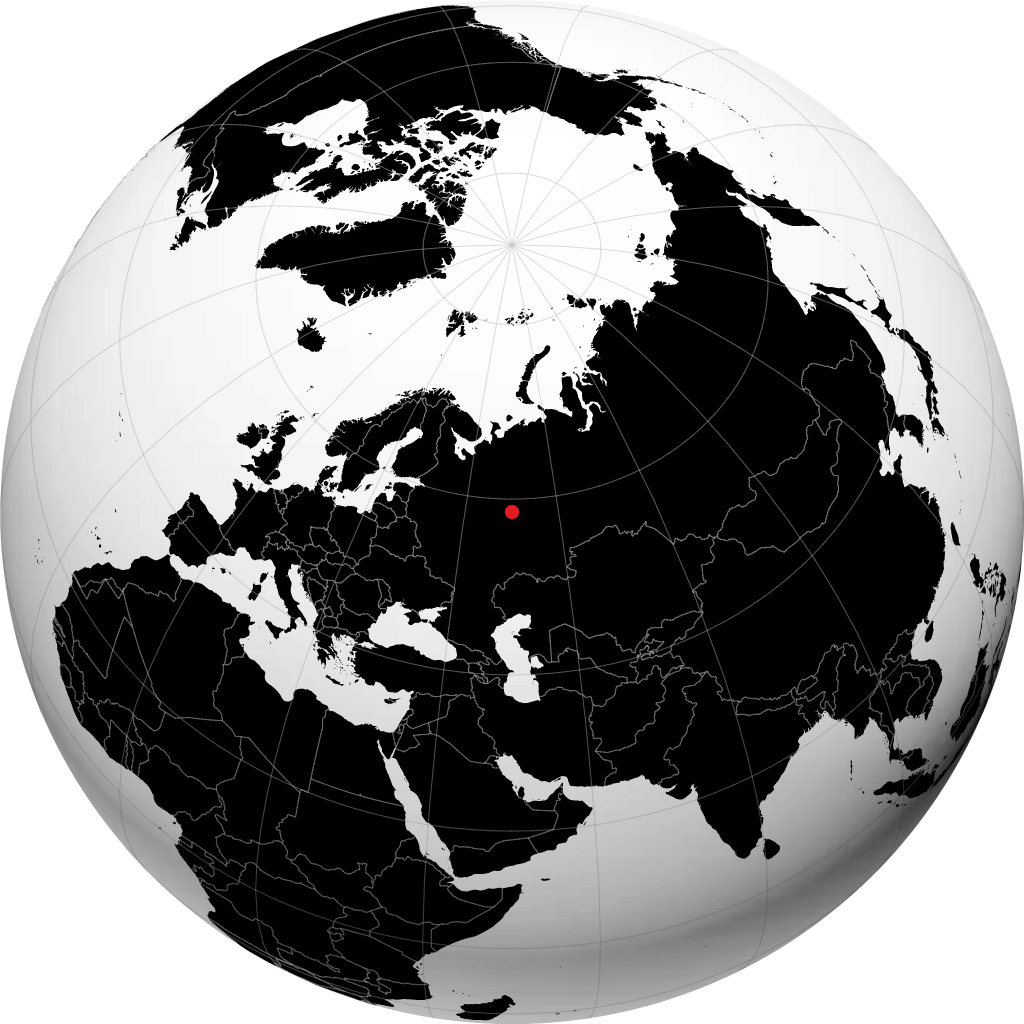 Kirovo-Chepetsk trên quả địa cầu