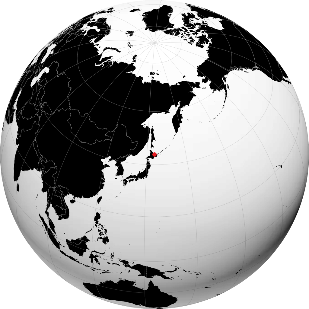 Kitami trên quả địa cầu