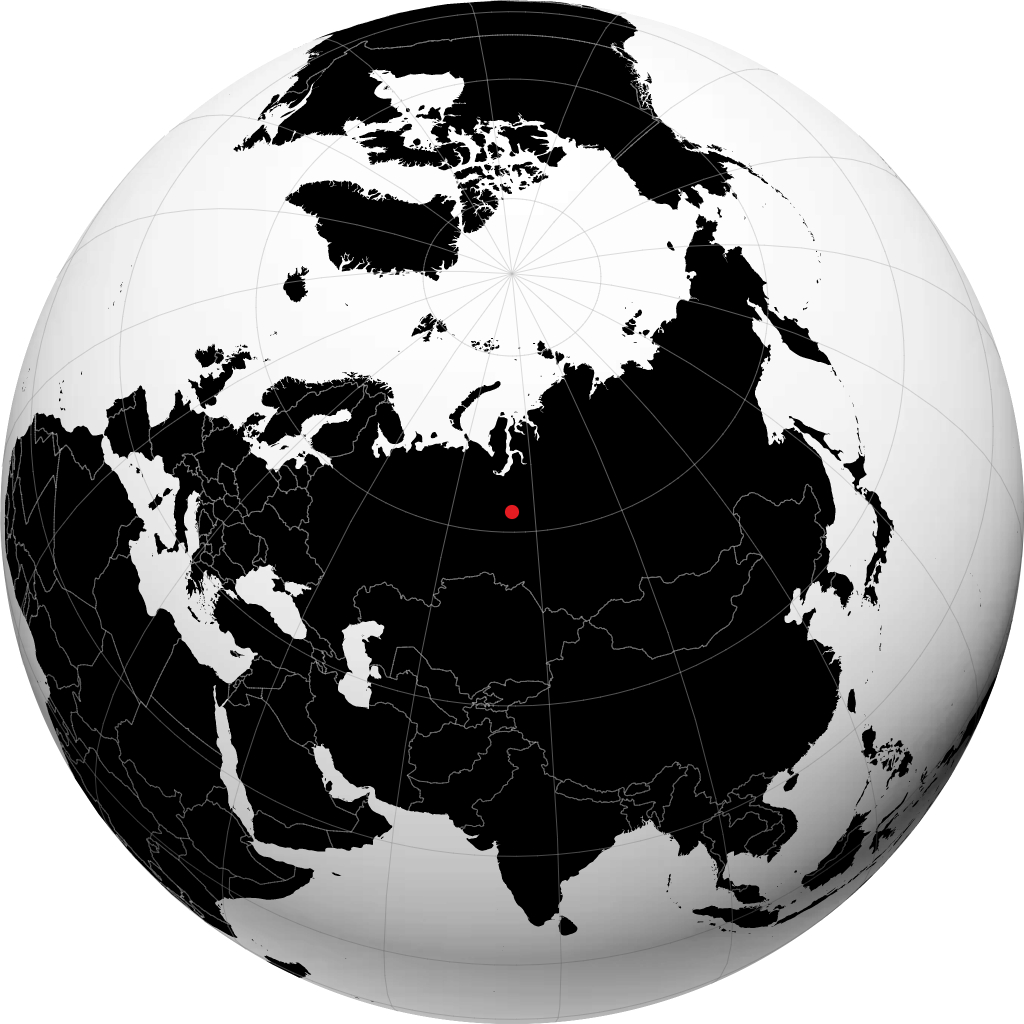 Kogalym trên quả địa cầu