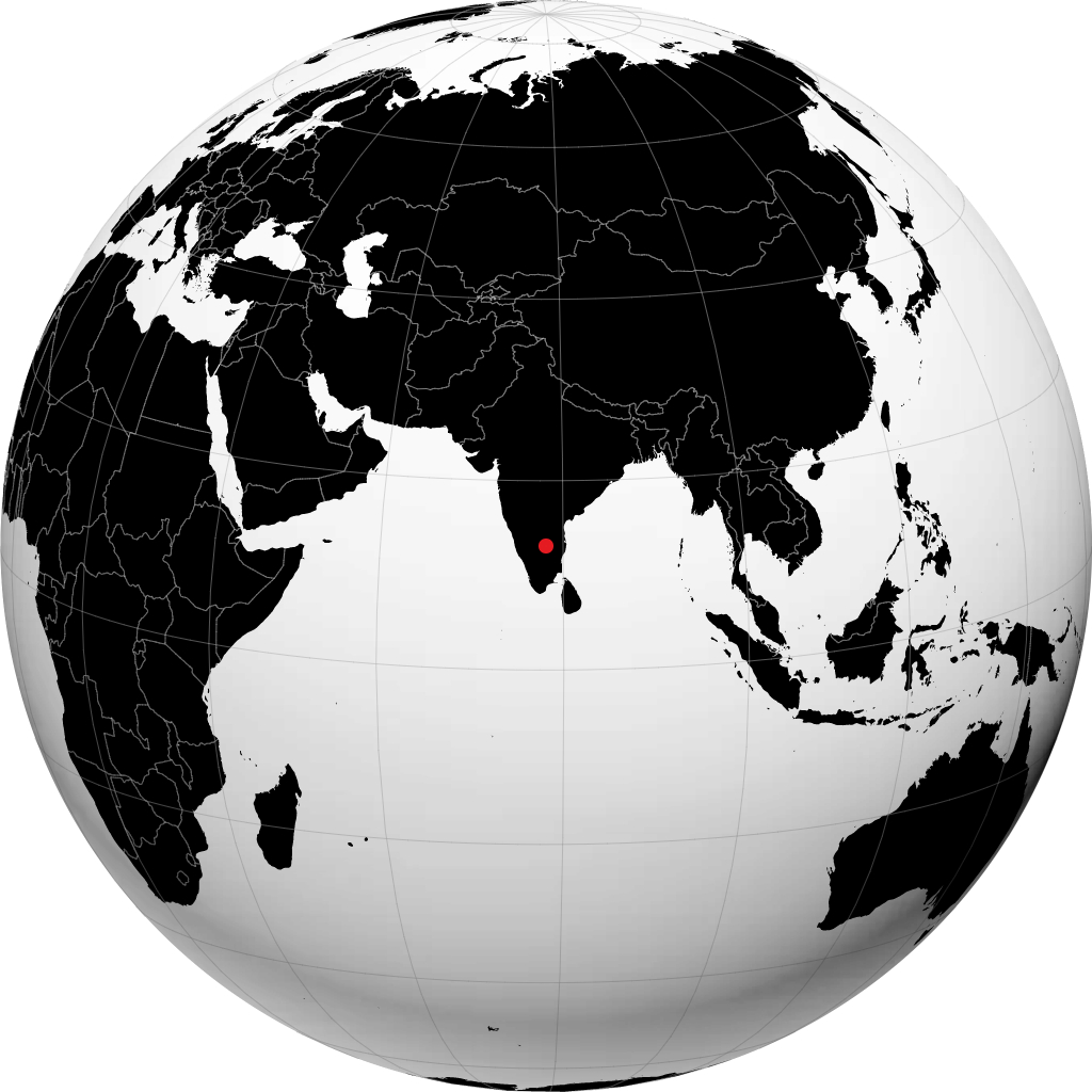 Kolar trên quả địa cầu