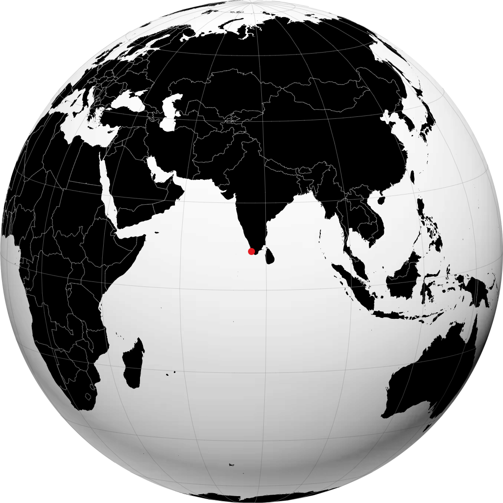 Kollam trên quả địa cầu