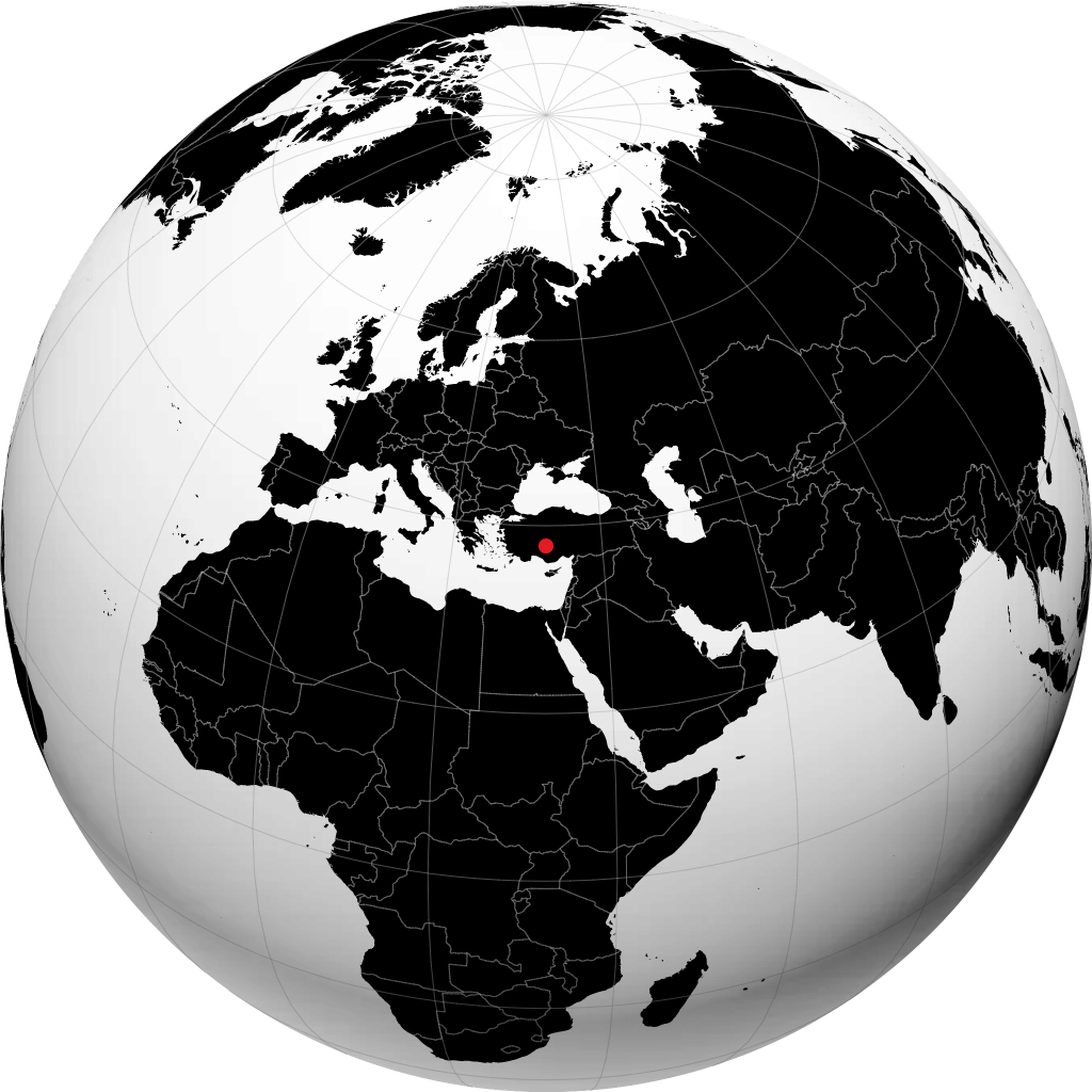 Konya trên quả địa cầu