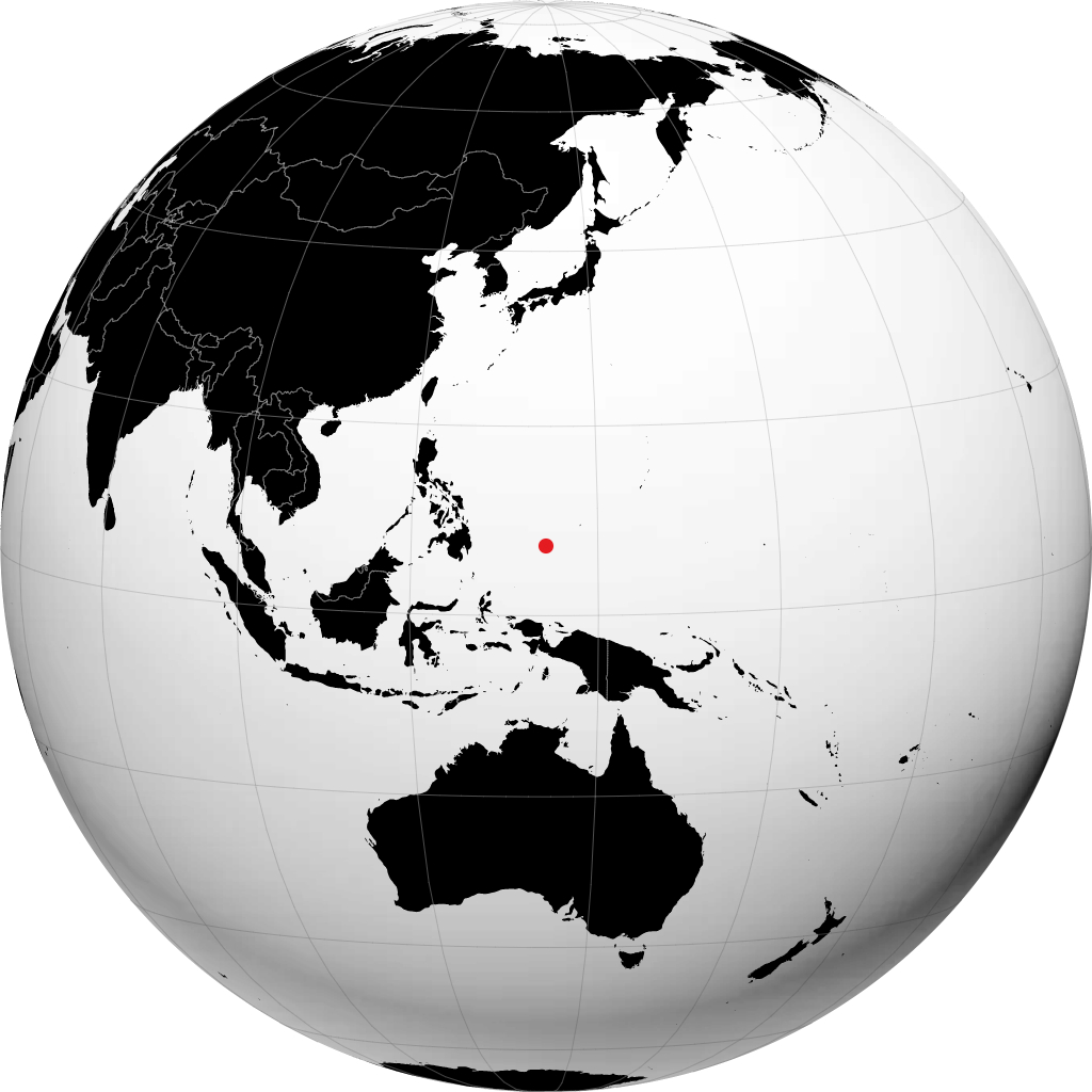 Koror trên quả địa cầu
