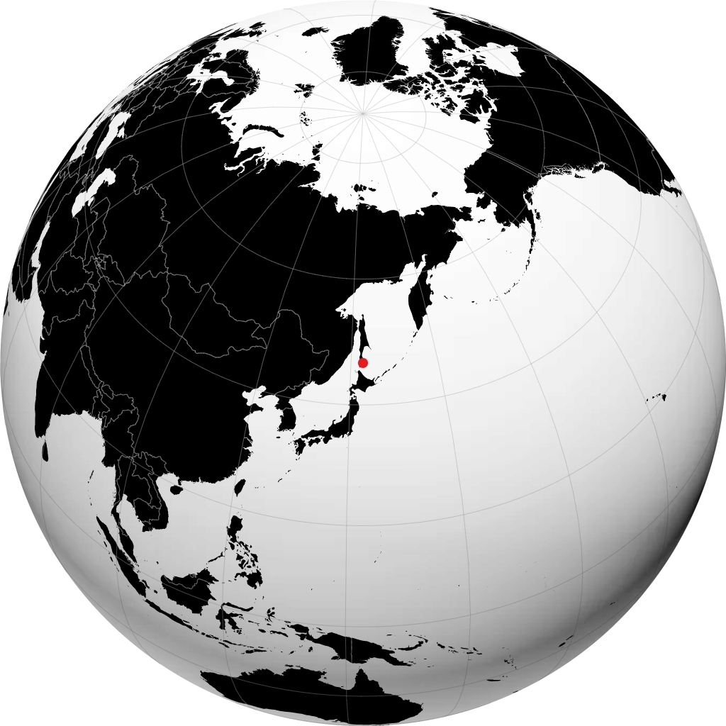 Korsakov trên quả địa cầu