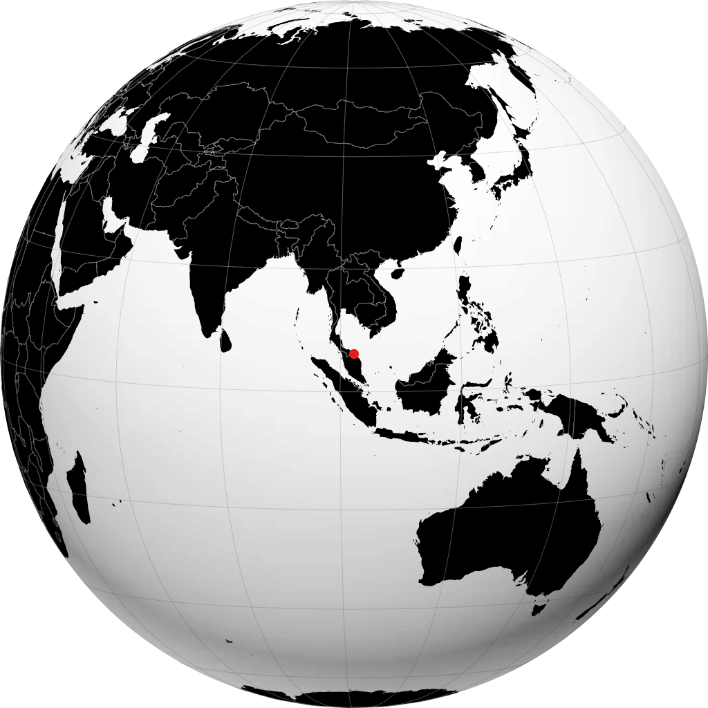Kota Bharu trên quả địa cầu