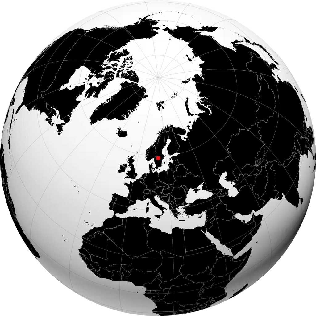 Kristinehamn trên quả địa cầu