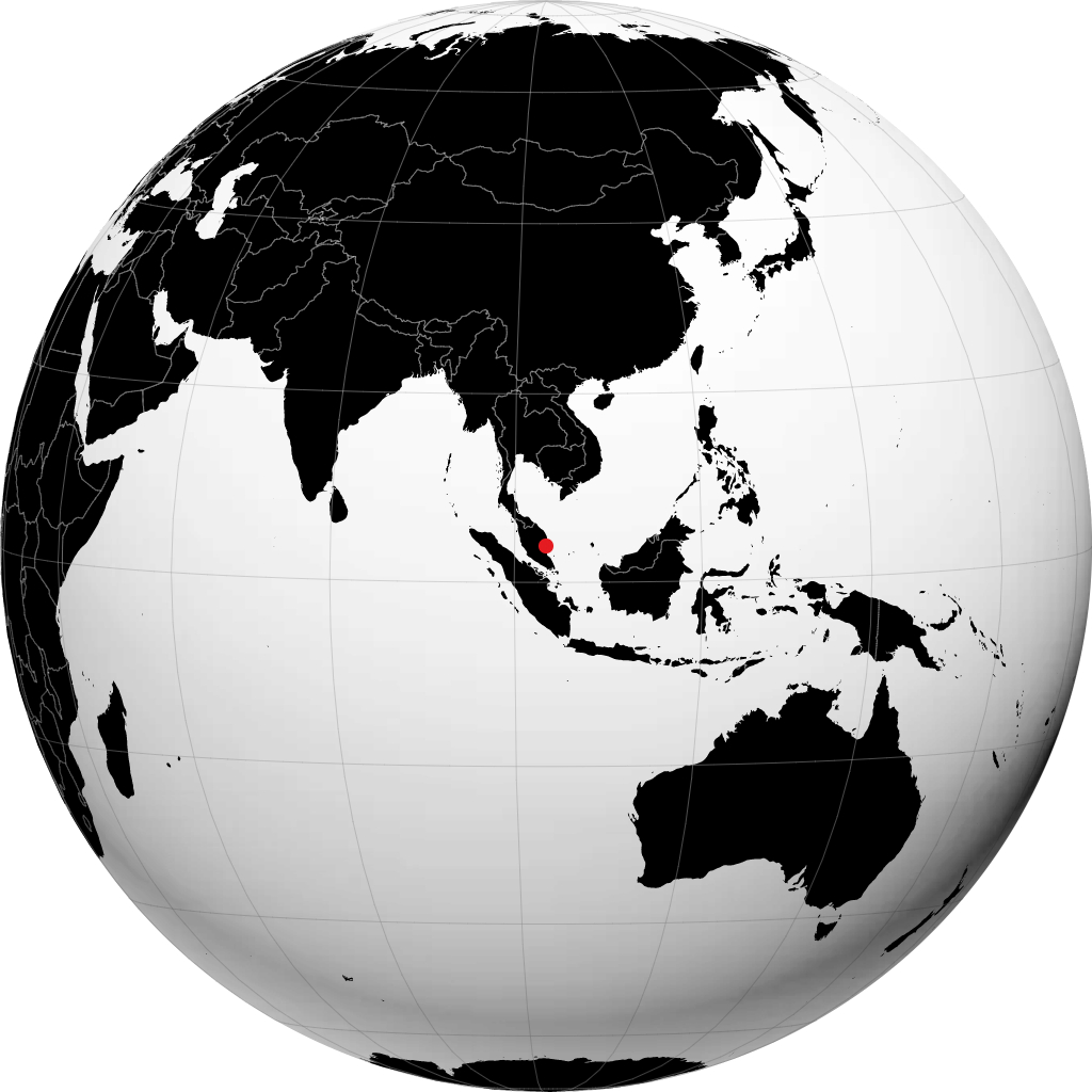 Kuantan trên quả địa cầu