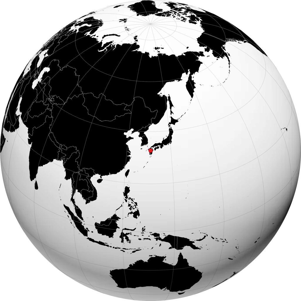 Kumamoto trên quả địa cầu