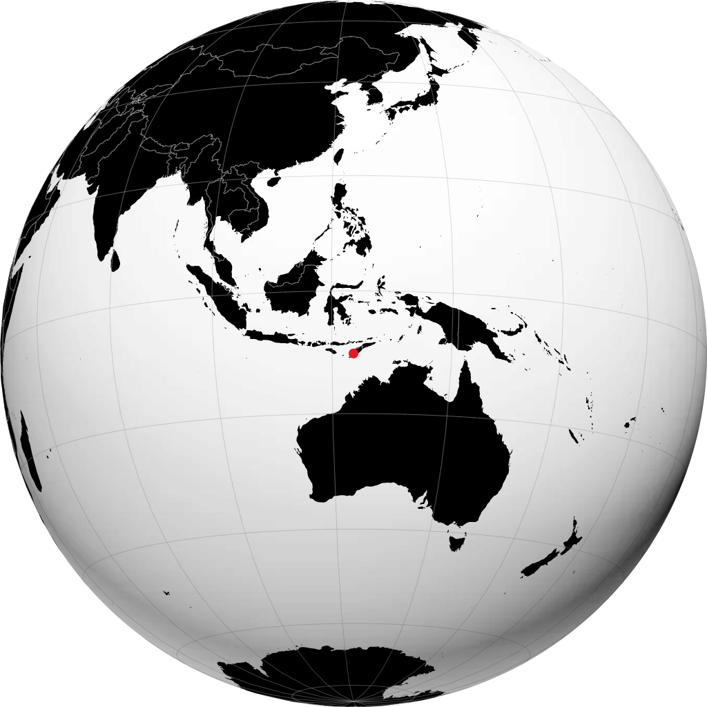 Kupang trên quả địa cầu