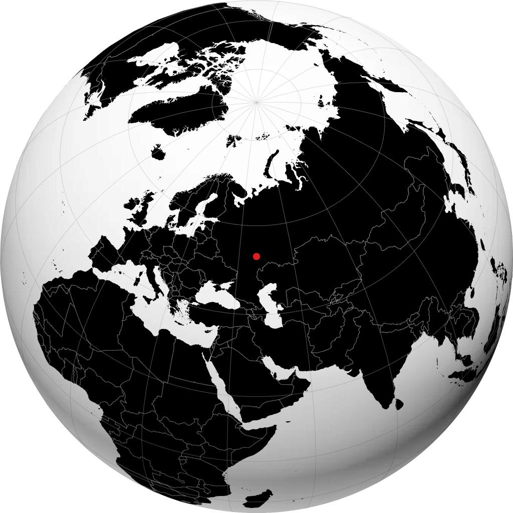 Kuznetsk trên quả địa cầu