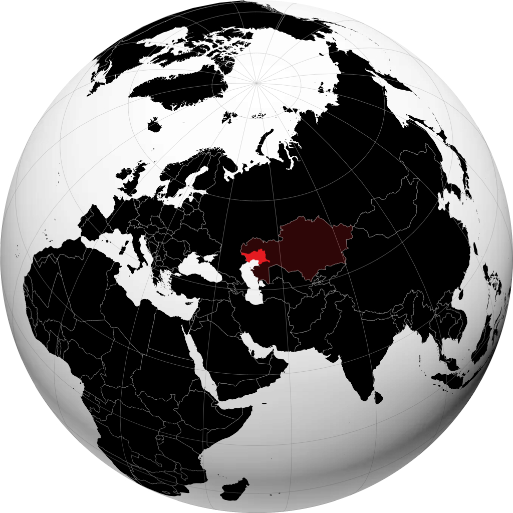 Tỉnh Atyrau trên quả địa cầu