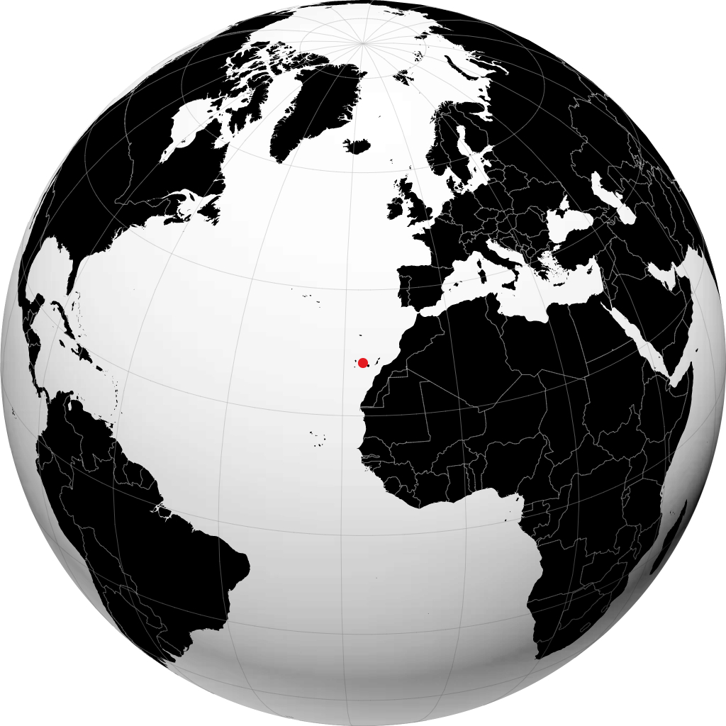 La Orotava trên quả địa cầu