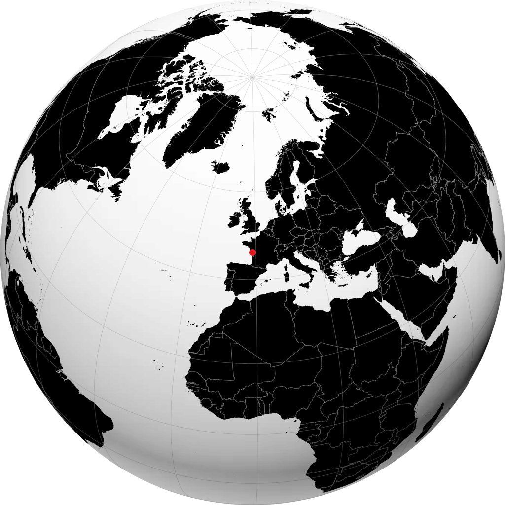 La Rochelle trên quả địa cầu
