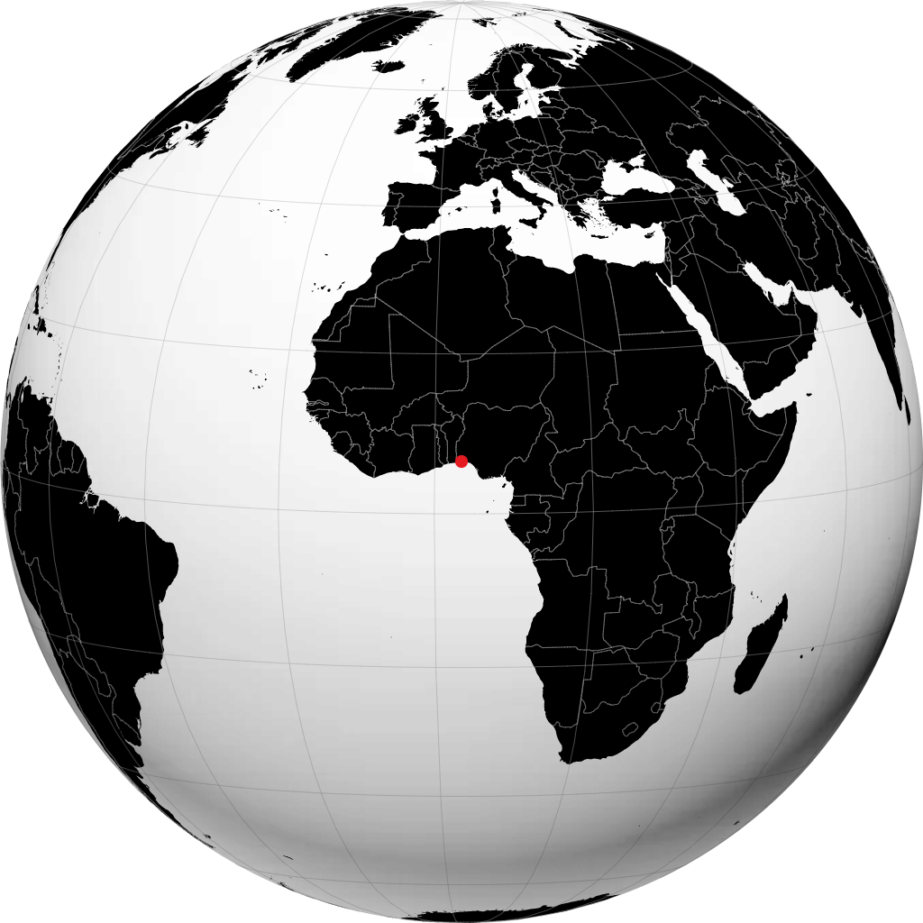 Lagos trên quả địa cầu