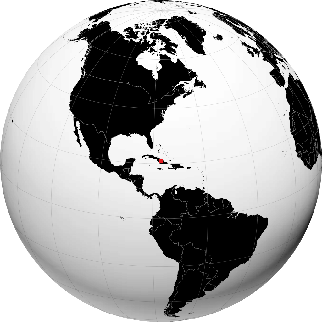 Las Tunas trên quả địa cầu