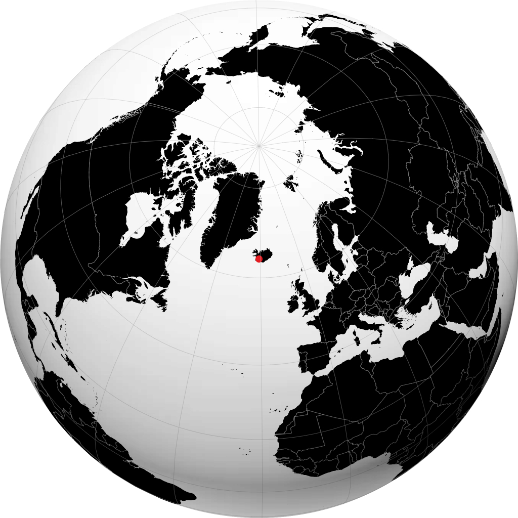 Laugarvatn trên quả địa cầu