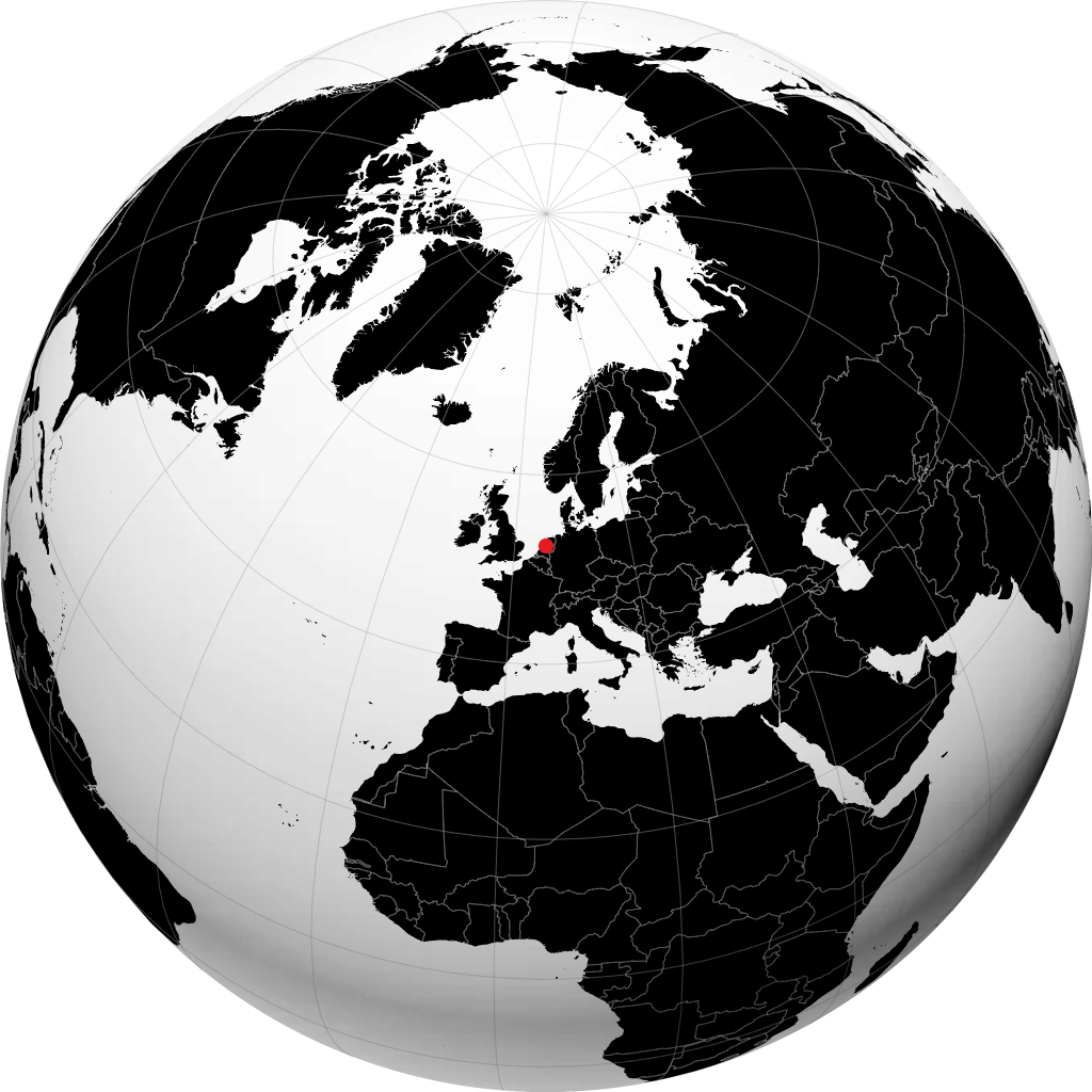 Lelystad trên quả địa cầu