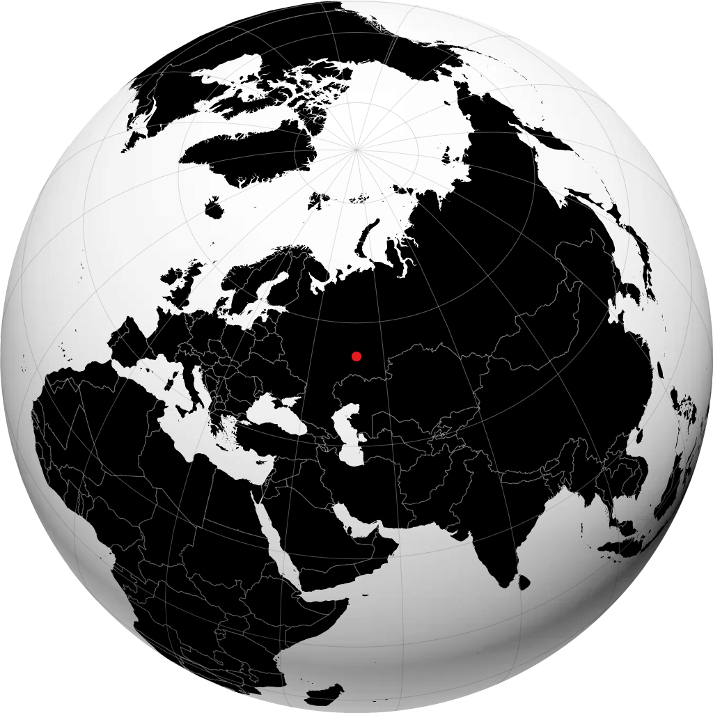 Leninogorsk trên quả địa cầu