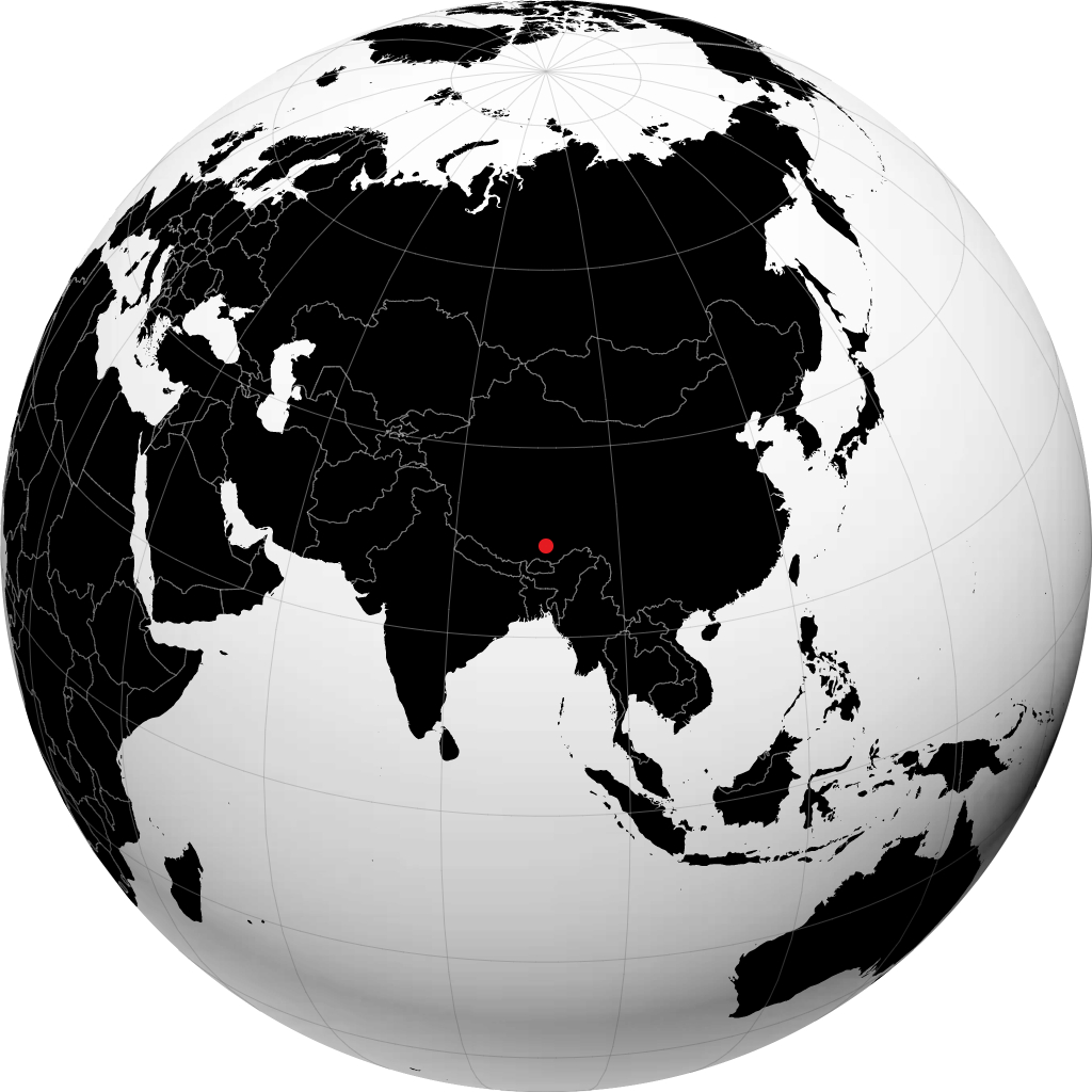 Lhasa trên quả địa cầu