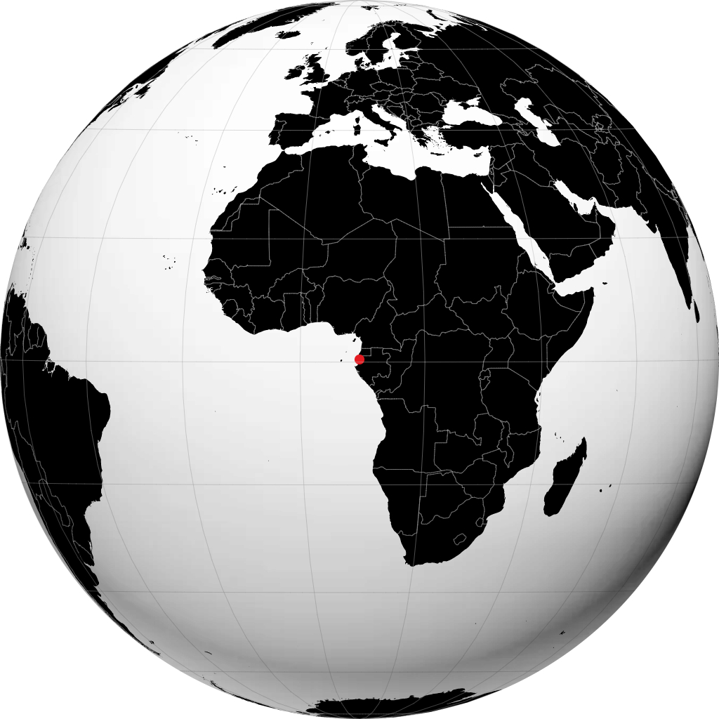Libreville trên quả địa cầu