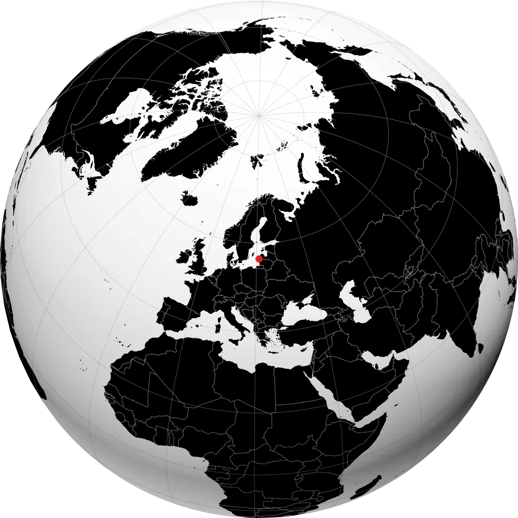 Liepāja trên quả địa cầu