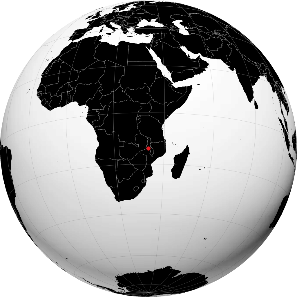 Lilongwe trên quả địa cầu