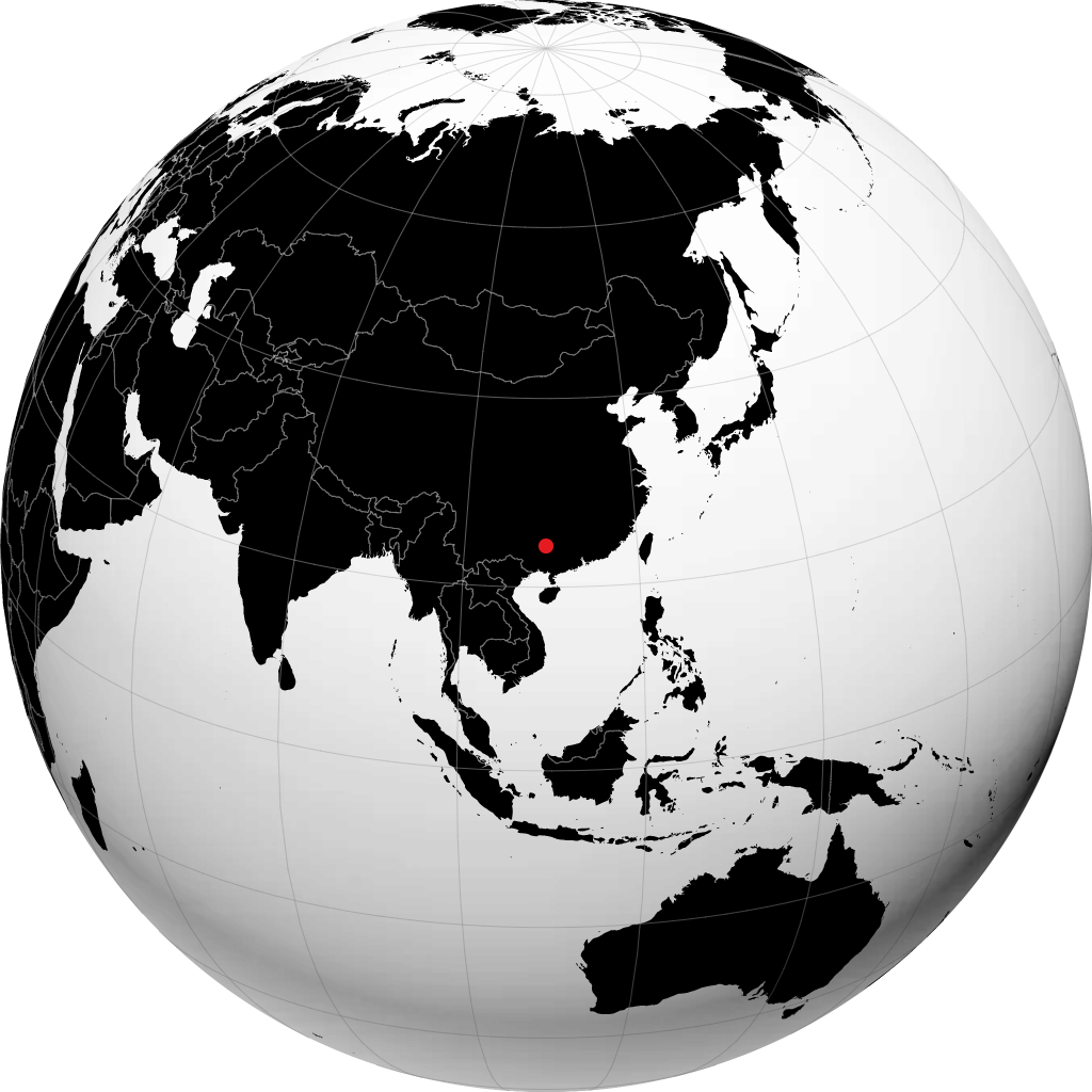 Liuzhou trên quả địa cầu