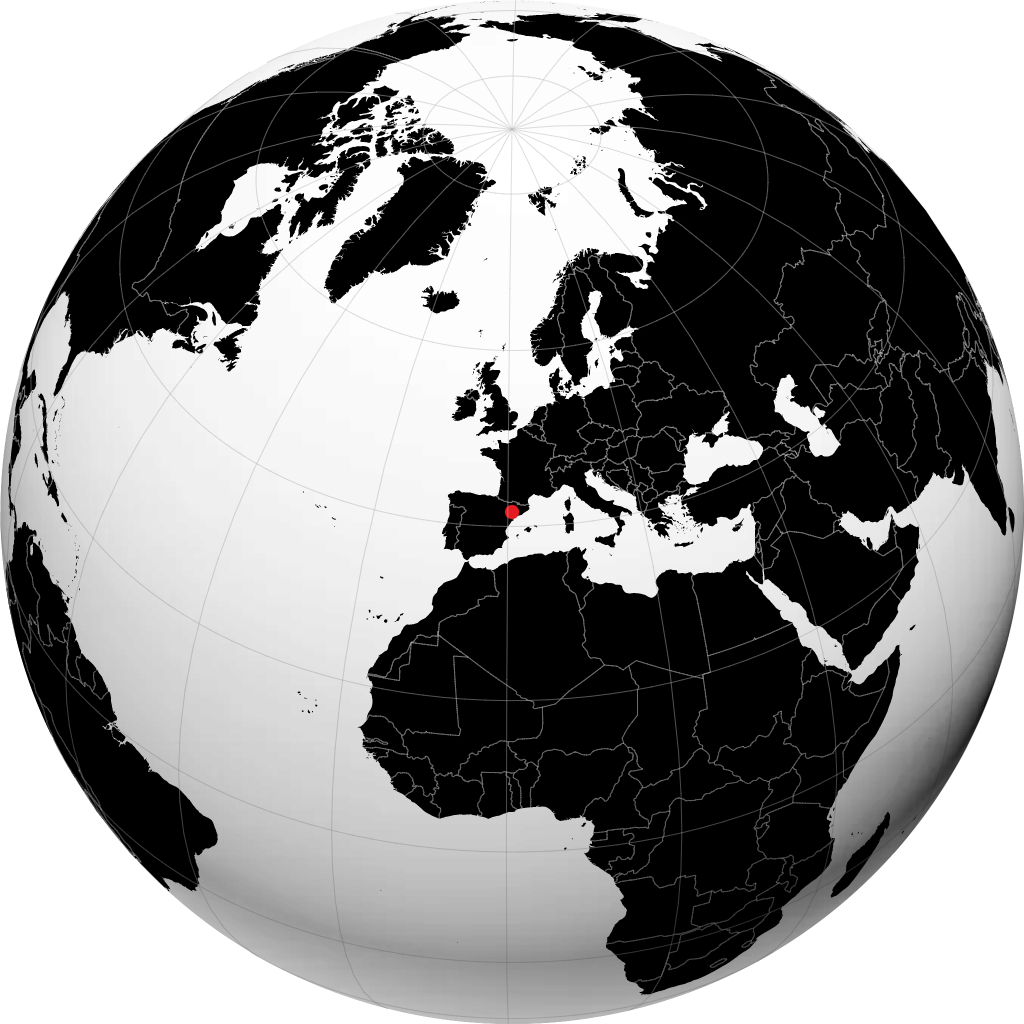Lleida trên quả địa cầu