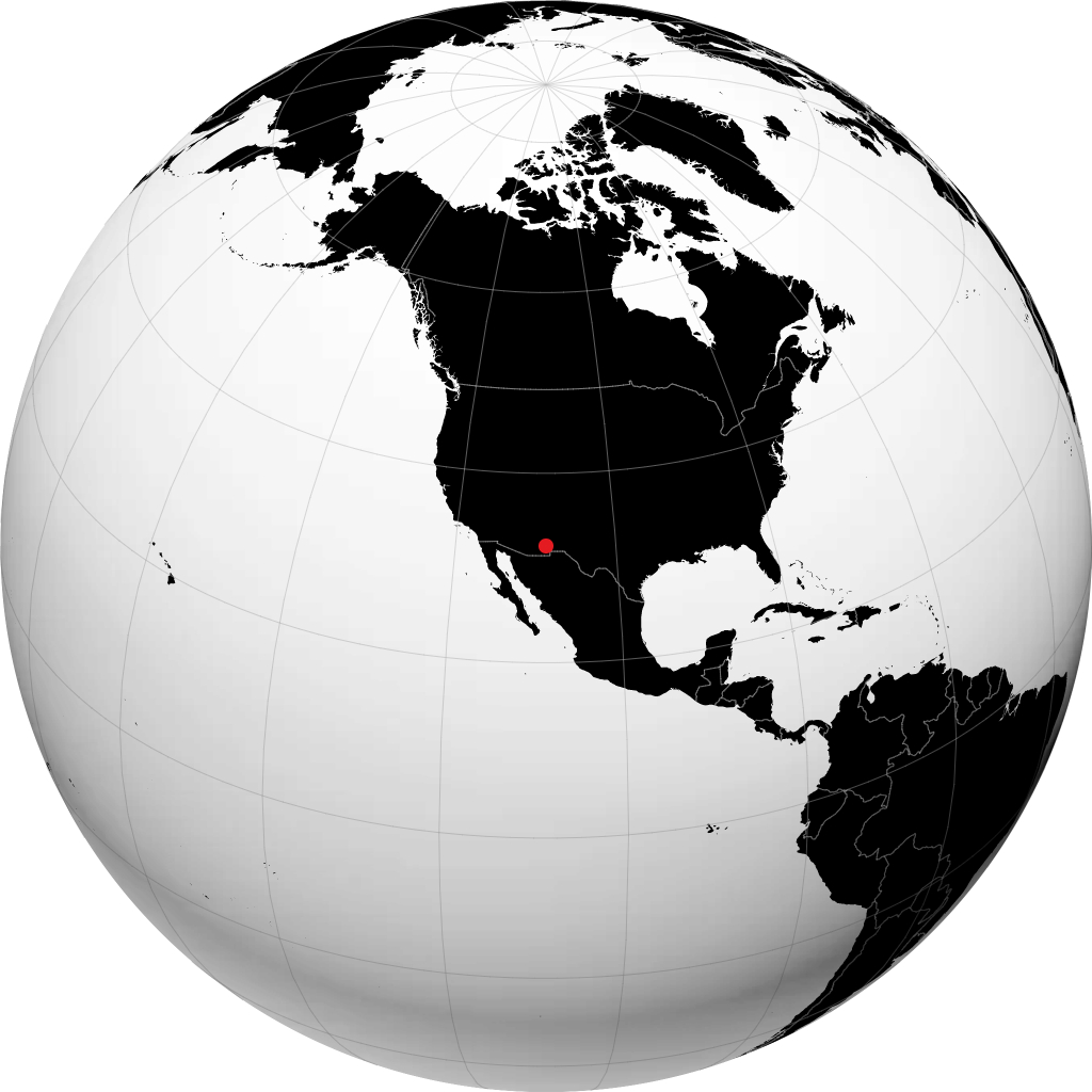 Lordsburg trên quả địa cầu