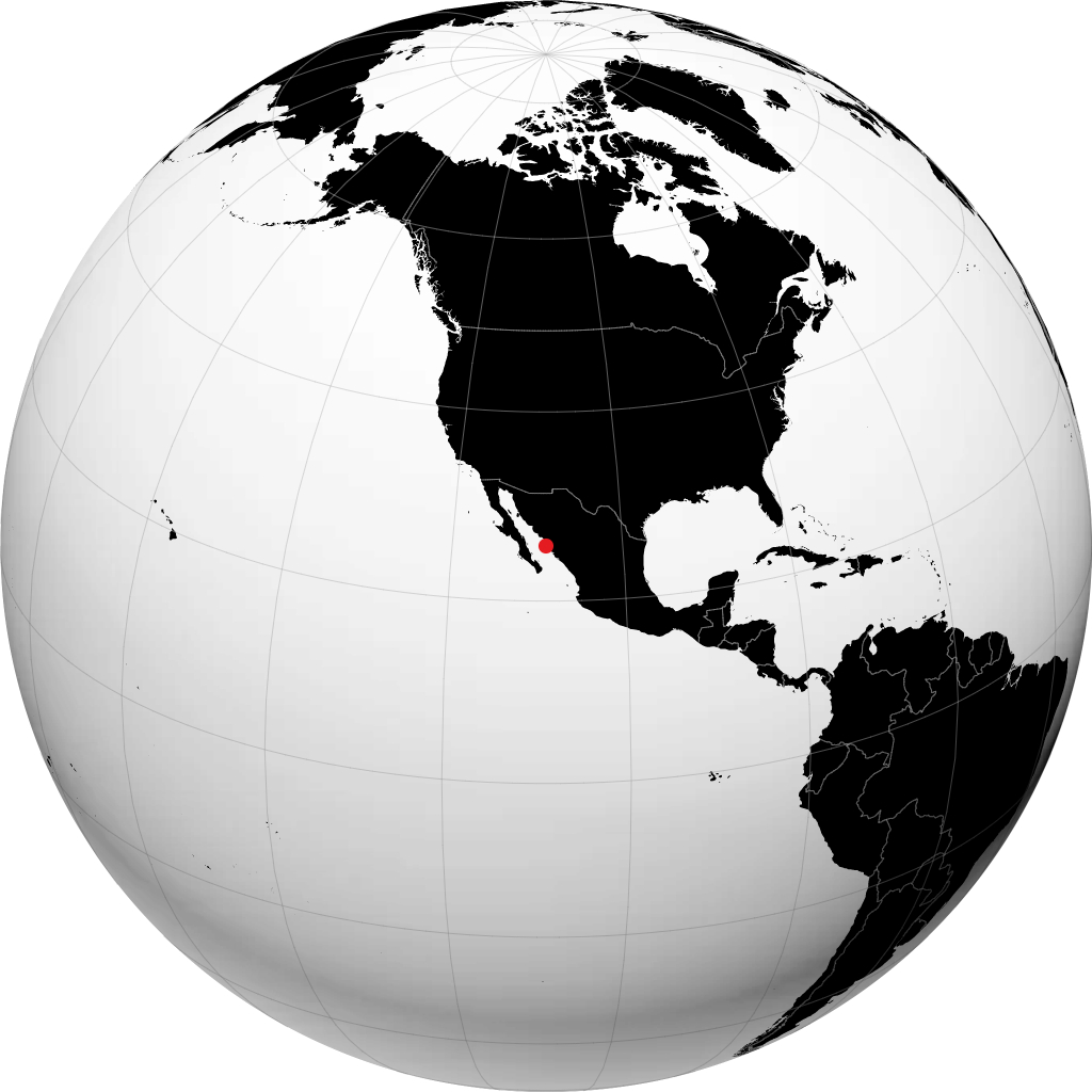 Los Mochis trên quả địa cầu