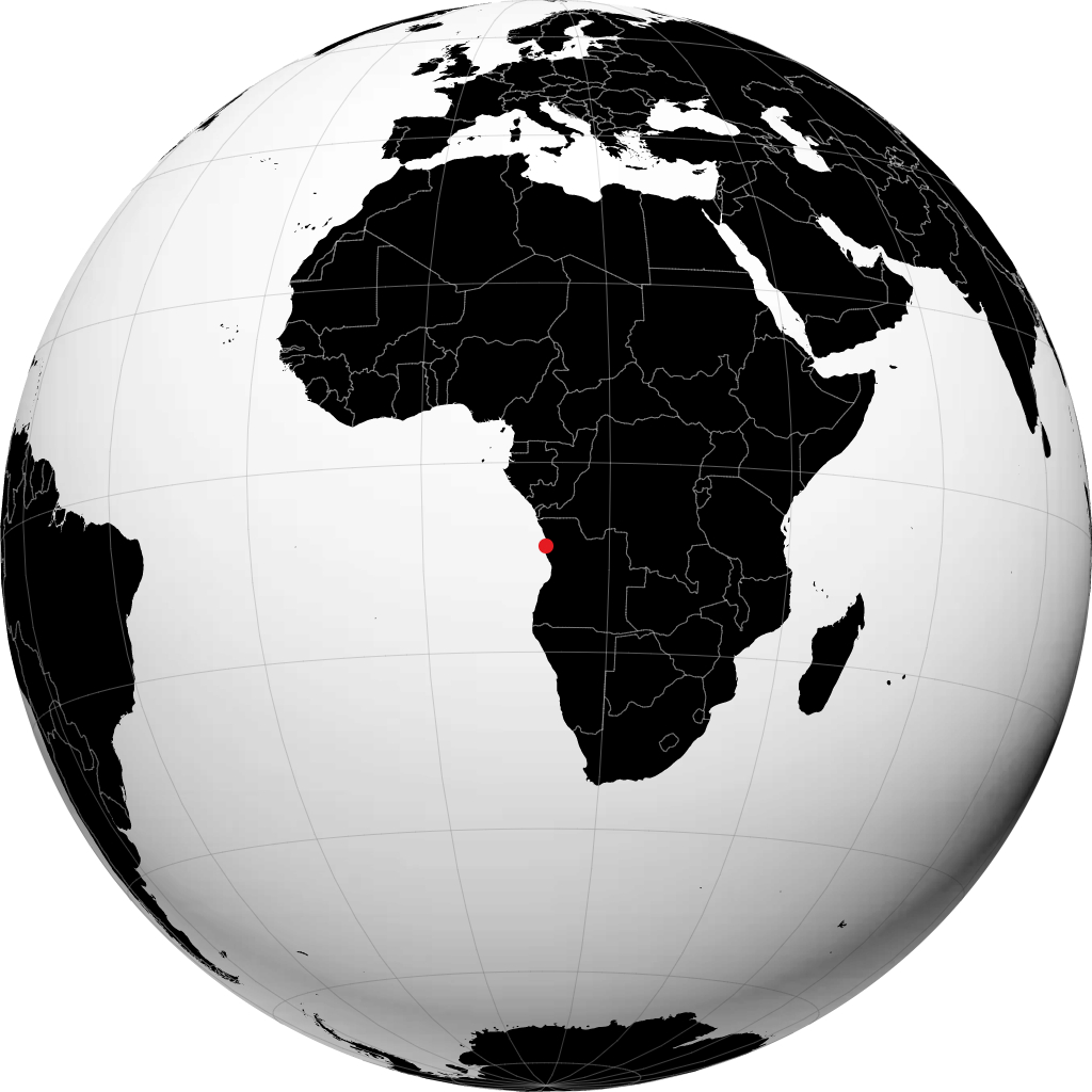 Luanda trên quả địa cầu