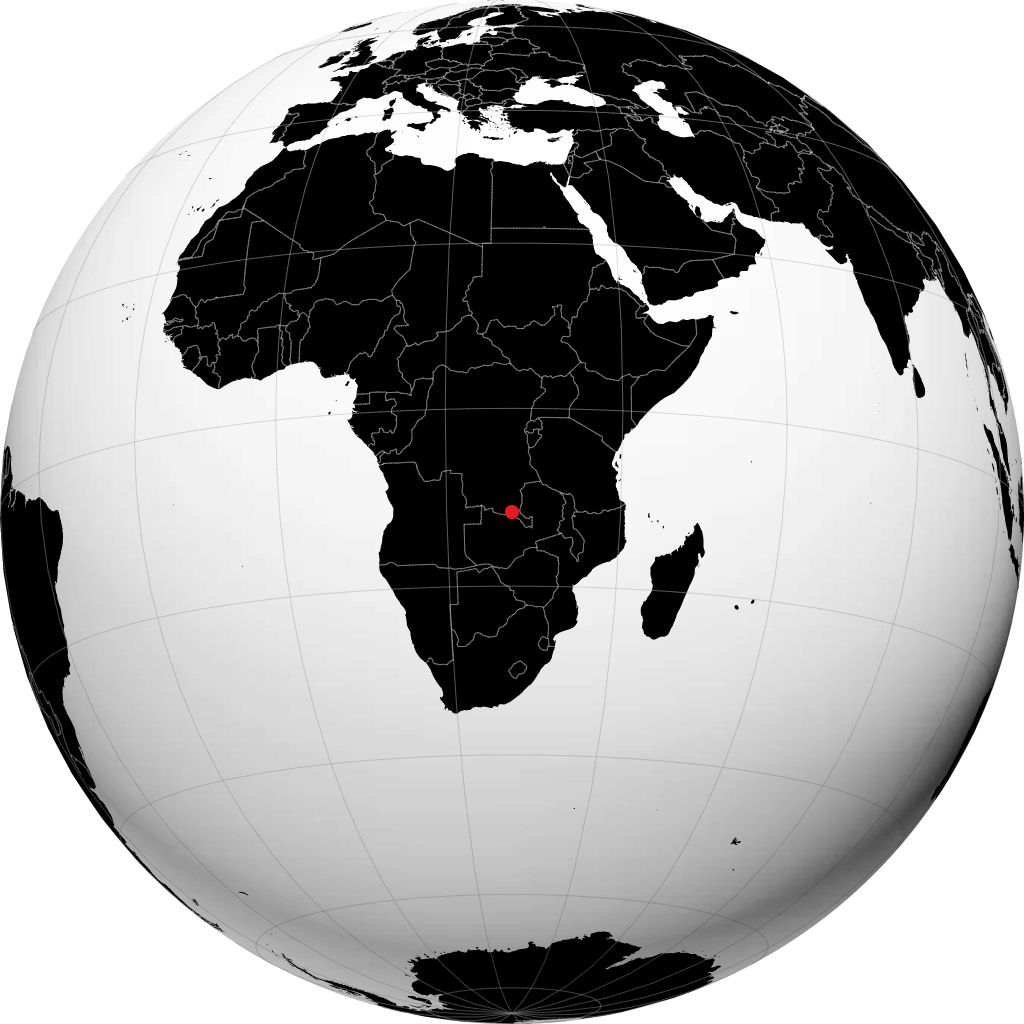 Lubumbashi trên quả địa cầu