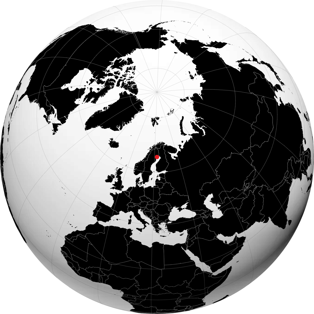 Luleå trên quả địa cầu