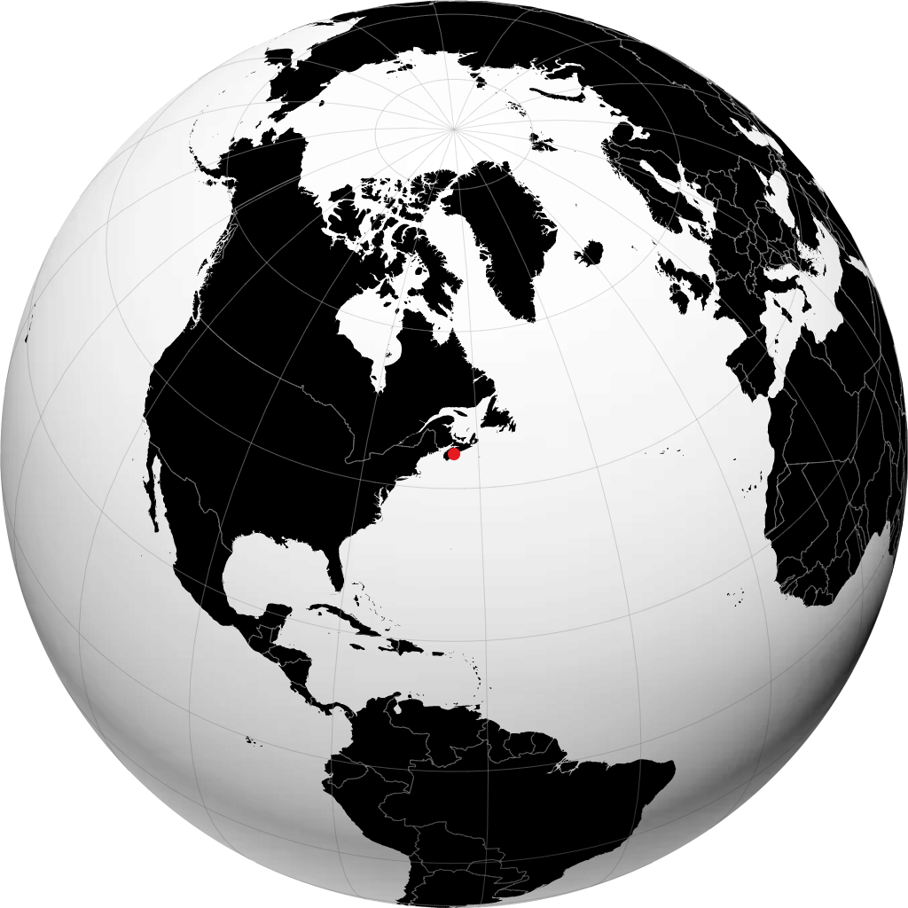 Lunenburg trên quả địa cầu